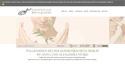 Desktop Screenshot of kosmetikschule-berlin.de