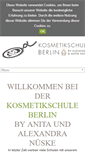 Mobile Screenshot of kosmetikschule-berlin.de